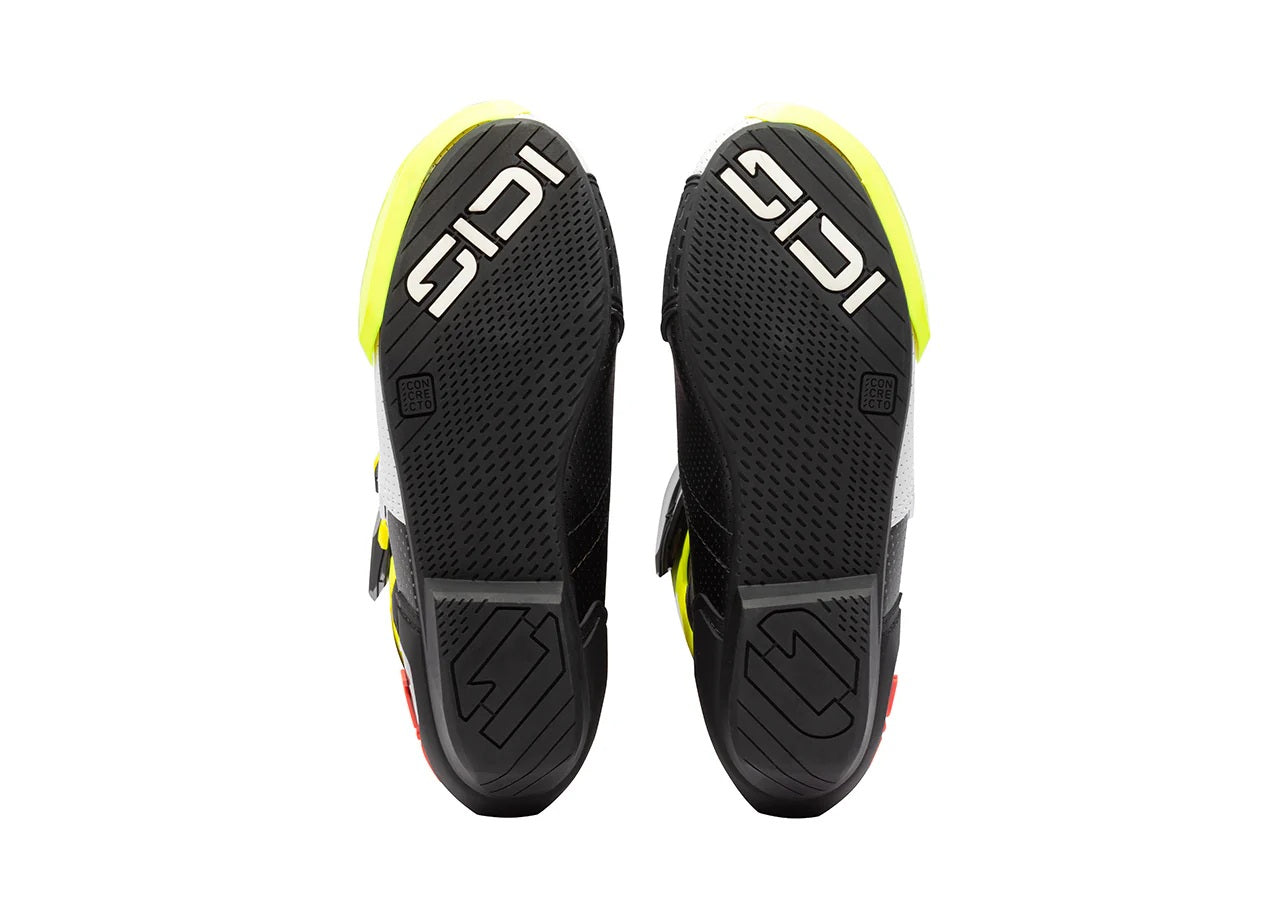 Sidi MAG 2 Air バイクブーツ フルオイエロー / コーラルレッド - 390 
