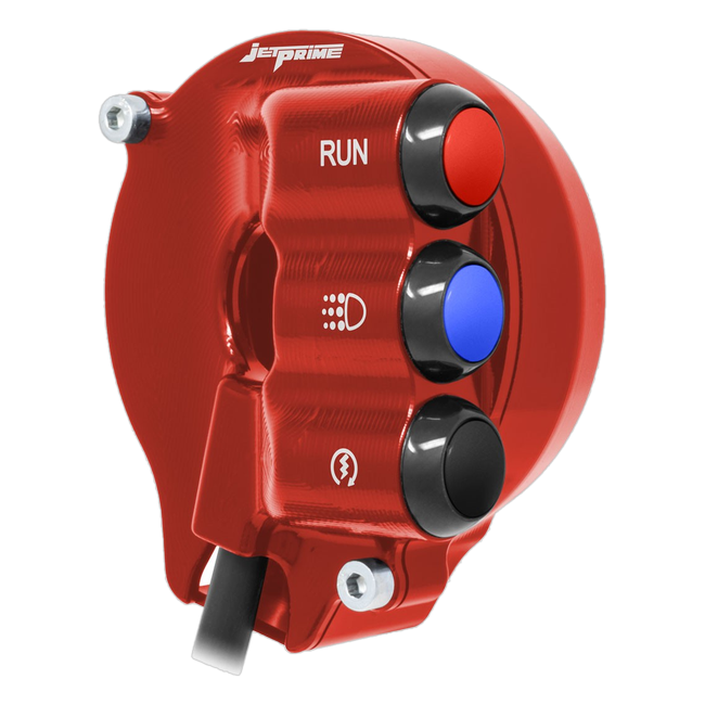 Gasgriffgehäuse mit integriertem Lenkerschalter JetPrime Aprilia RSV4 RF (17-18) JP CO AP009