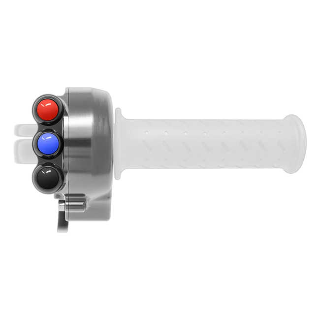 Gasgriffgehäuse mit integriertem Lenkerschalter JetPrime Aprilia RSV4 RF (17-18) JP CO AP009