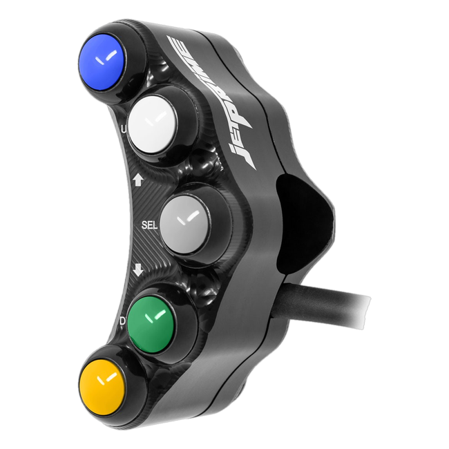 Lenkerschalter Sport links JetPrime BMW HP4 Race (17-18) JP SPS 003 – für I2M-Dashboard
