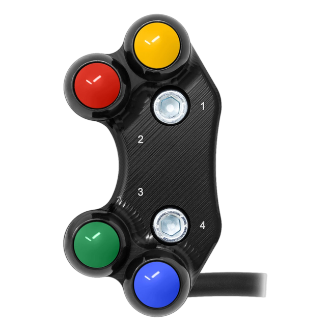 Lenkerschalter Superbike links JetPrime Aprilia RSV4 1100 Factory (21-26) JP SPS 049M – für MoTeC-Dashboard