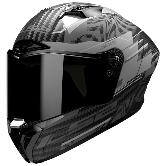 LS2 FF805 ヘルメット サンダー GP エアロ ポーラー マット ブラック 168058965 