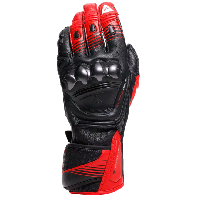 Dainese Fiero Racing Motorrad Lederhandschuhe | Herren | Schwarz/Rot | 2018100025A7700