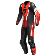ダイネーゼ ミサノ 3 D-AIR® ワンピース レザー スーツ – パフォレーションエアバッグ レーシングスーツ | メンズ | レッド 