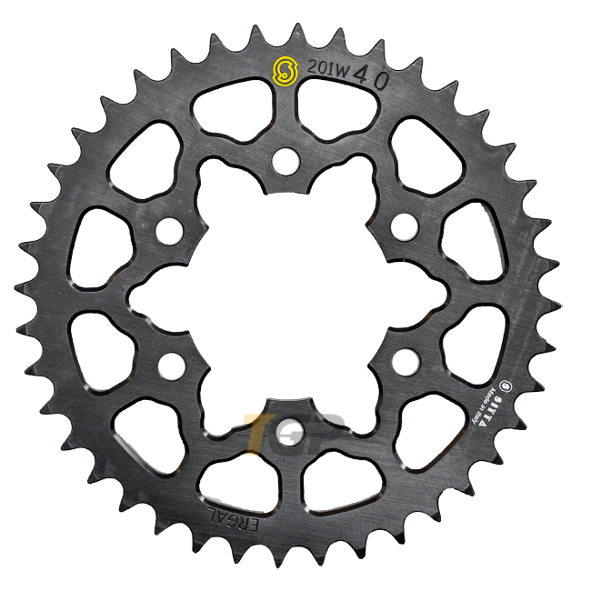 シッタ アルミニウム スプロケット カワサキ ZX-10R/RR (04-25) (201W) – 37-47 歯数, 520 ピッチ 