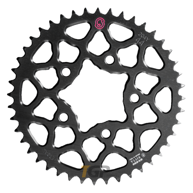 Sitta GP アルミニウムスプロケット BMW HP Schmiederad HP4 および HP4 Race (204Y-HR20GP) – 37-47 歯、520 ピッチ 