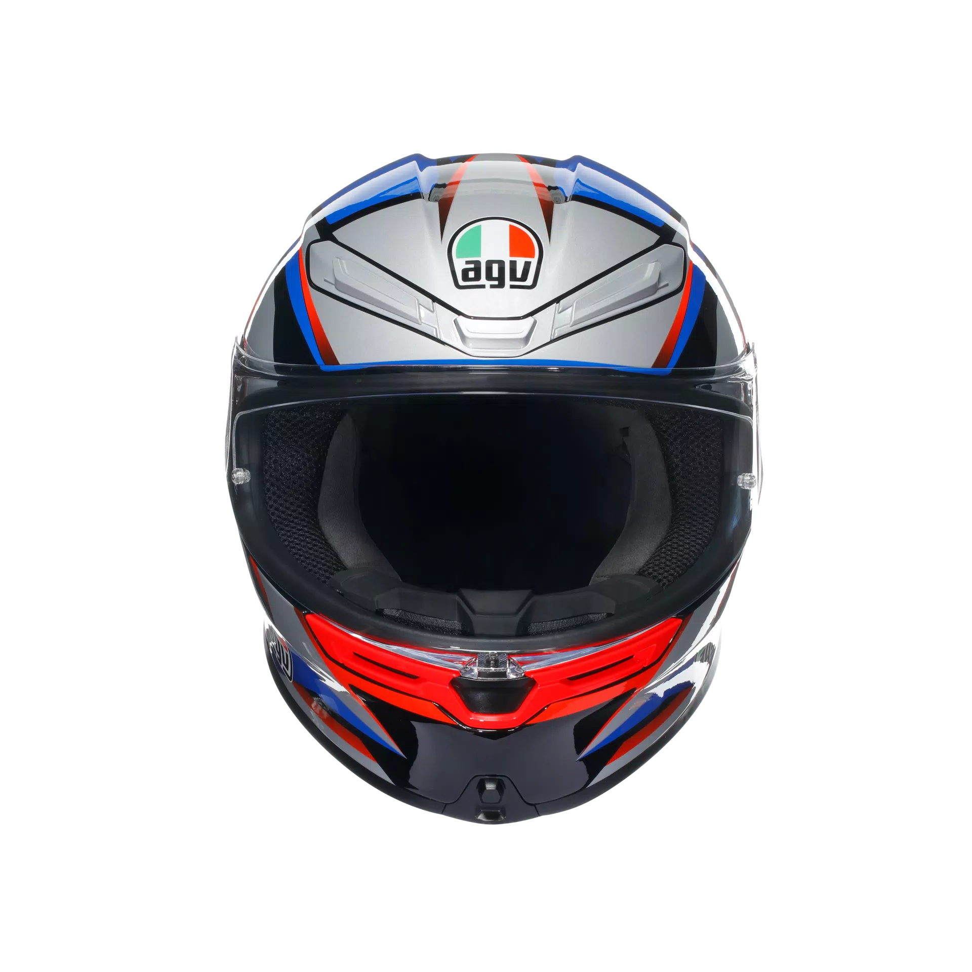 AGV K6 S ヘルメット スラッシュカット ブラック/ブルー/レッド | 2118395001015 