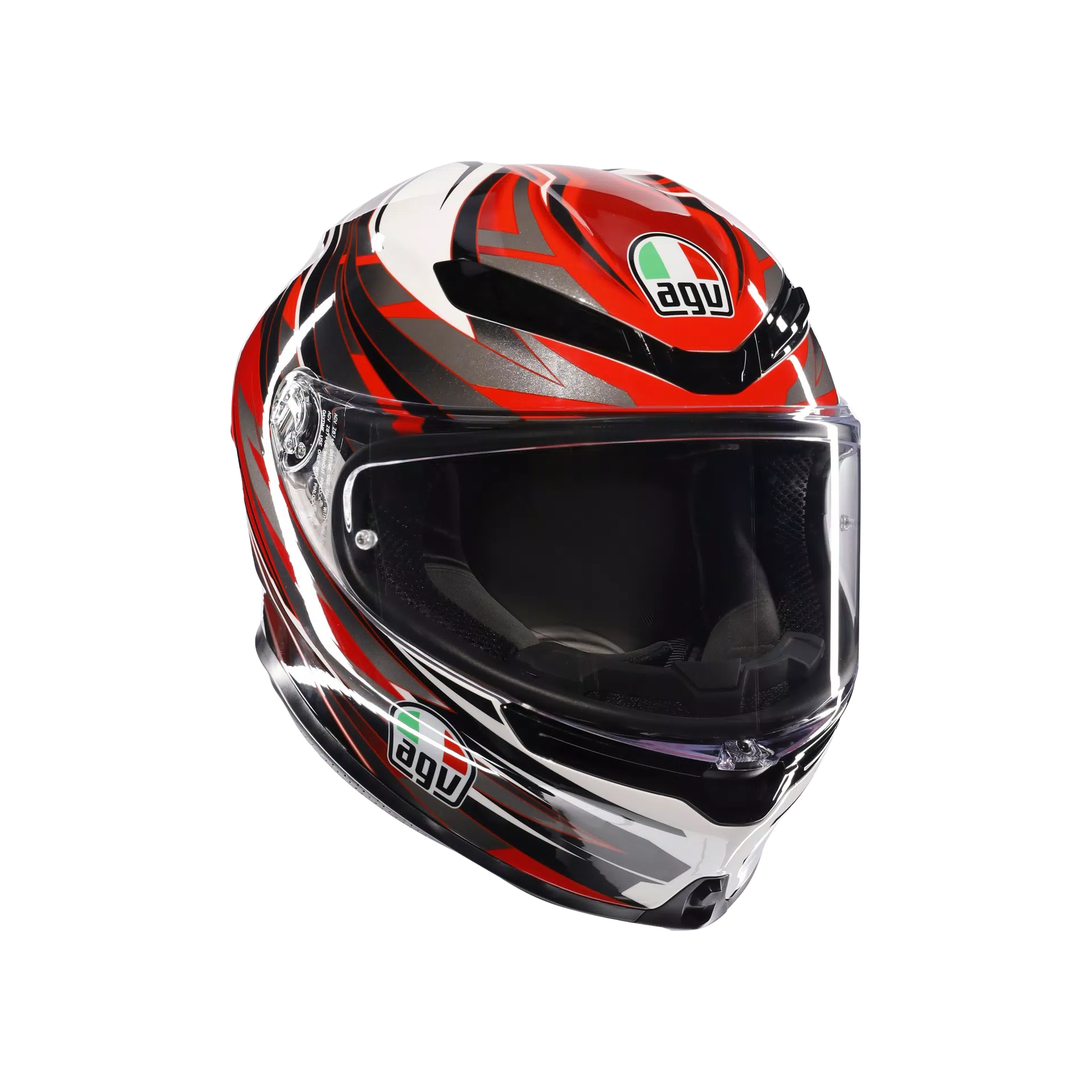 AGV K6 S ヘルメット Reeval ホワイト/レッド/グレー | 2118395001023 