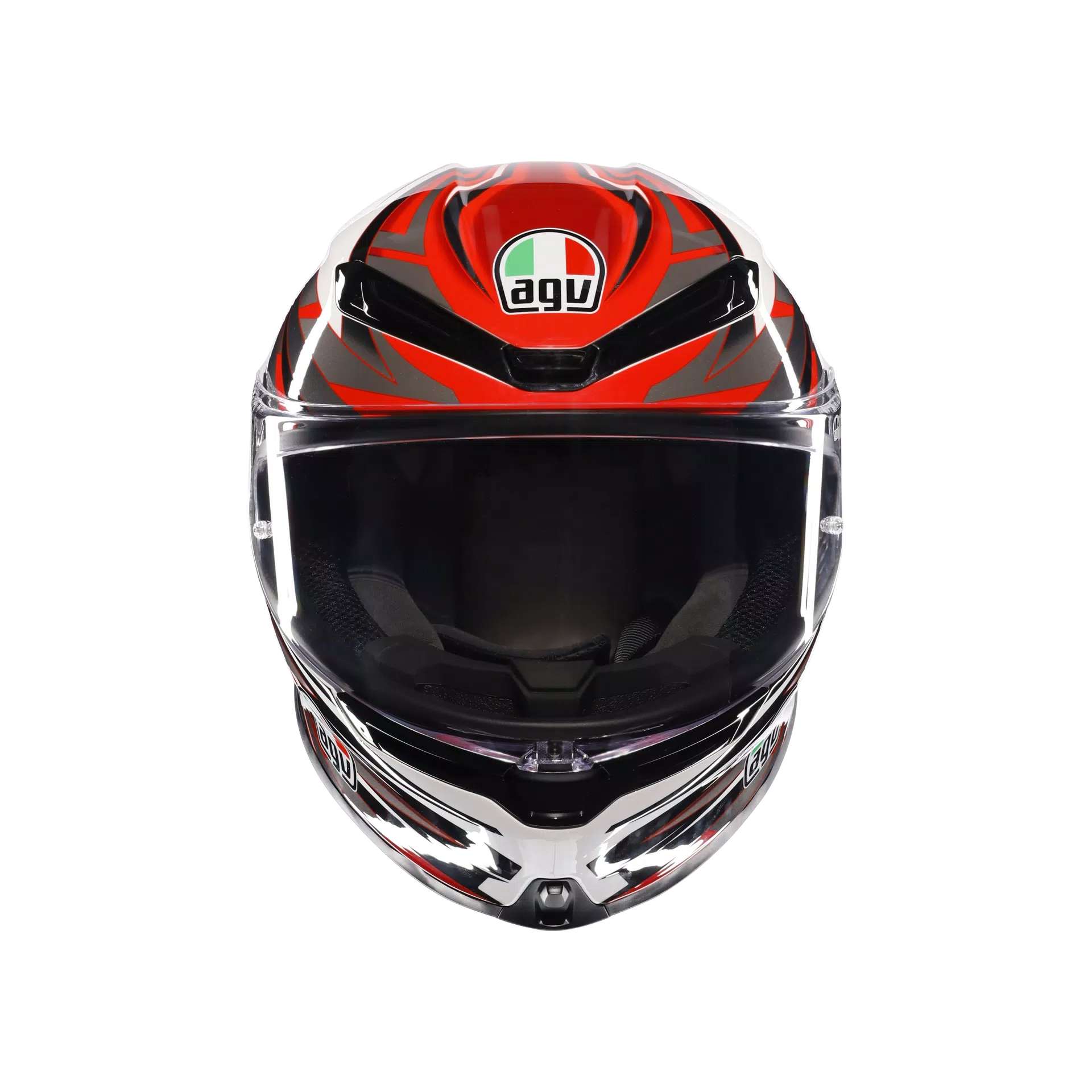 AGV K6 S ヘルメット Reeval ホワイト/レッド/グレー | 2118395001023 