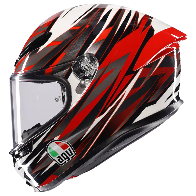 AGV K6 S ヘルメット Reeval ホワイト/レッド/グレー | 2118395001023 