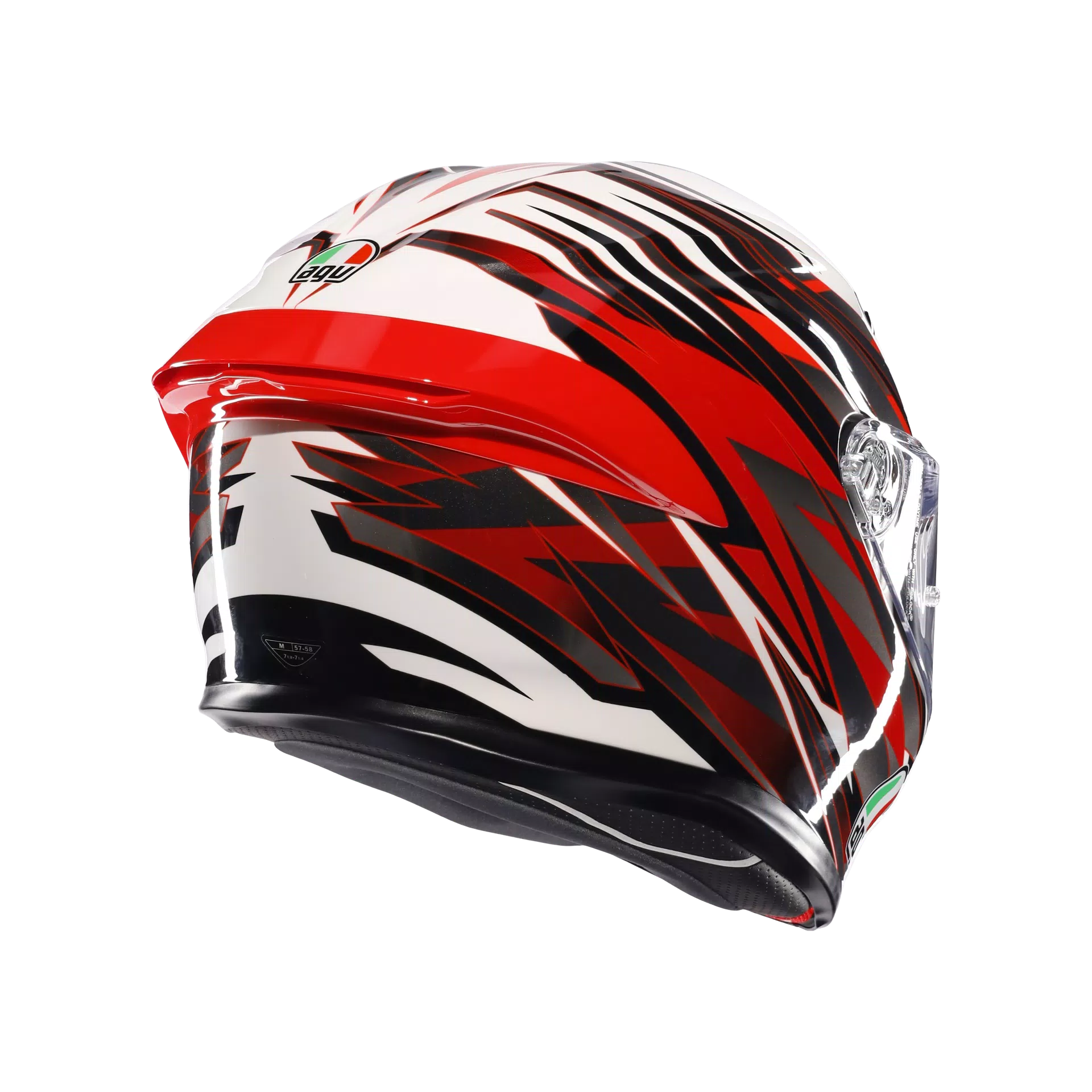 AGV K6 S ヘルメット Reeval ホワイト/レッド/グレー | 2118395001023 