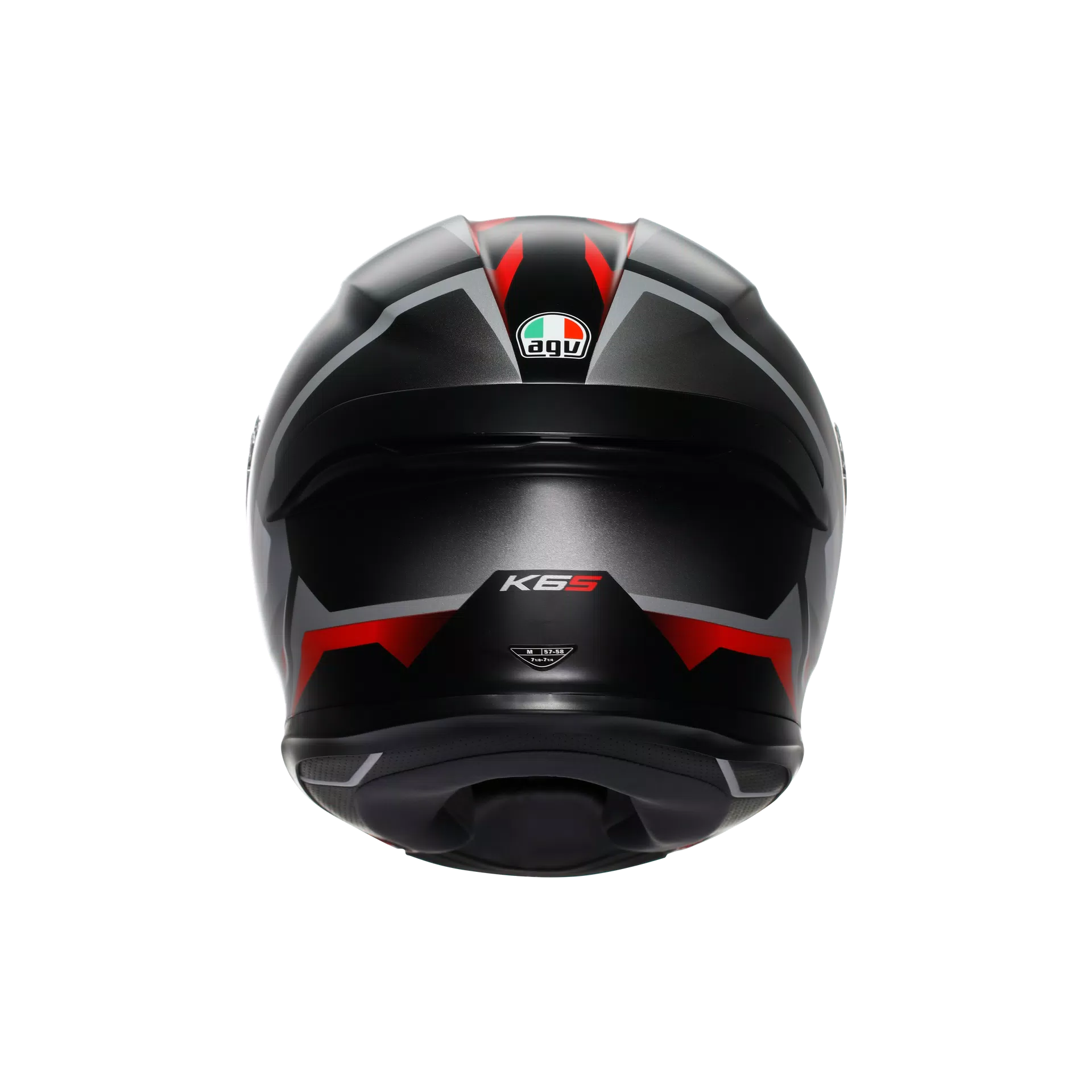 AGV K6 S ヘルメット カーヴ マット ブラック/ホワイト/レッド | 2118395001025 
