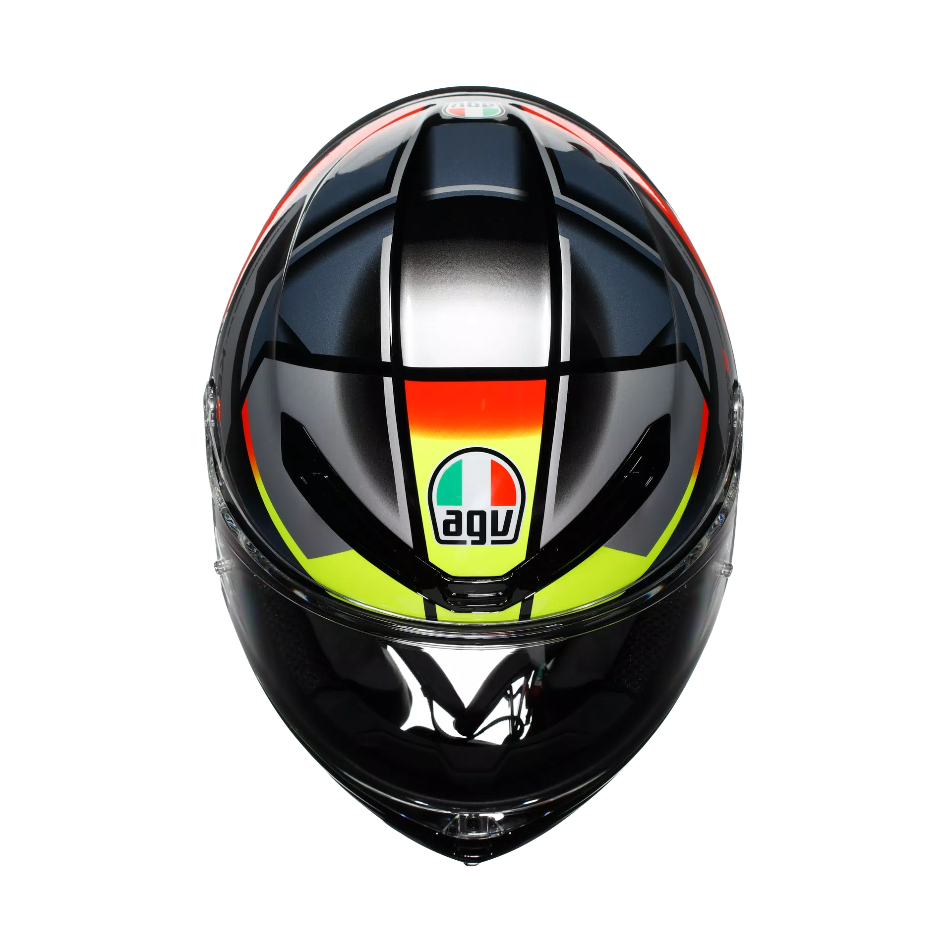 AGV K6 S ヘルメット エラザー ブラック/レッド/フルオ イエロー | 2118395001026 