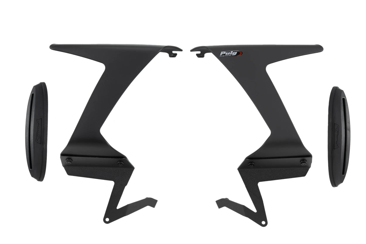 プイグウィングレットサイドスポイラー ダウンフォース カワサキ ZX-6 R (24-25) 