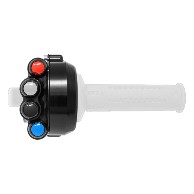 Gasgriffgehäuse mit integriertem Lenkerschalter JetPrime BMW M 1000 RR (20-26) JP CO BM038L – Racing-Belegung