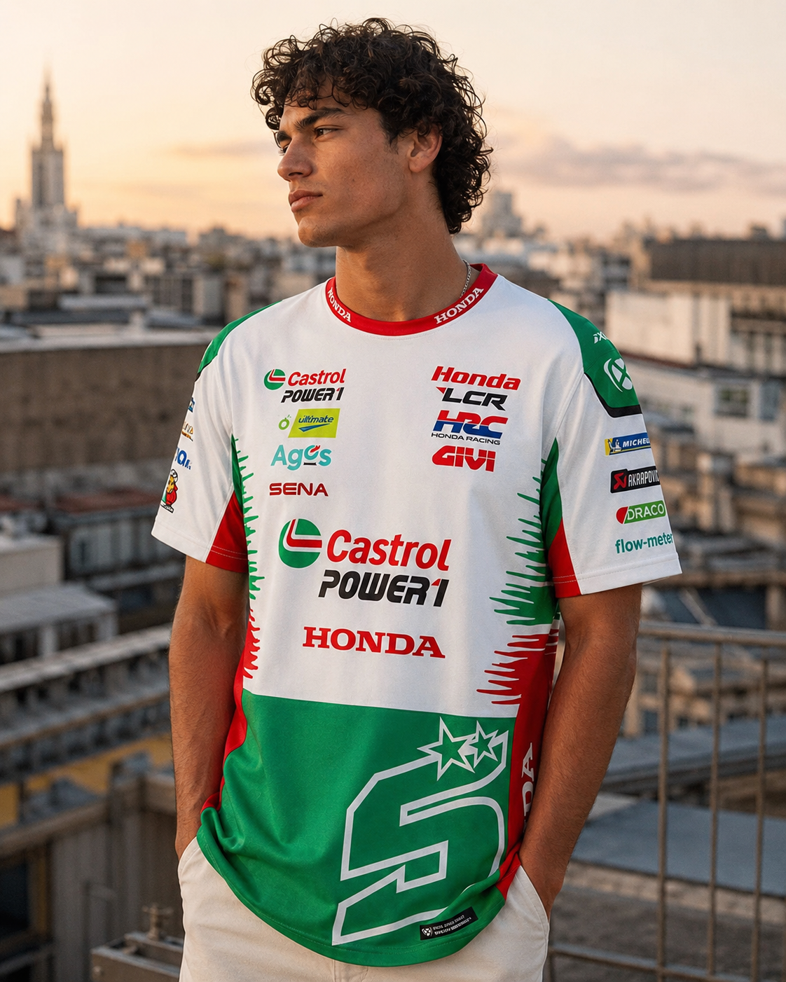 LCRホンダレーシングチーム ジョハン・ザルコ #5 Tシャツレプリカ メンズ 2026 IXON 