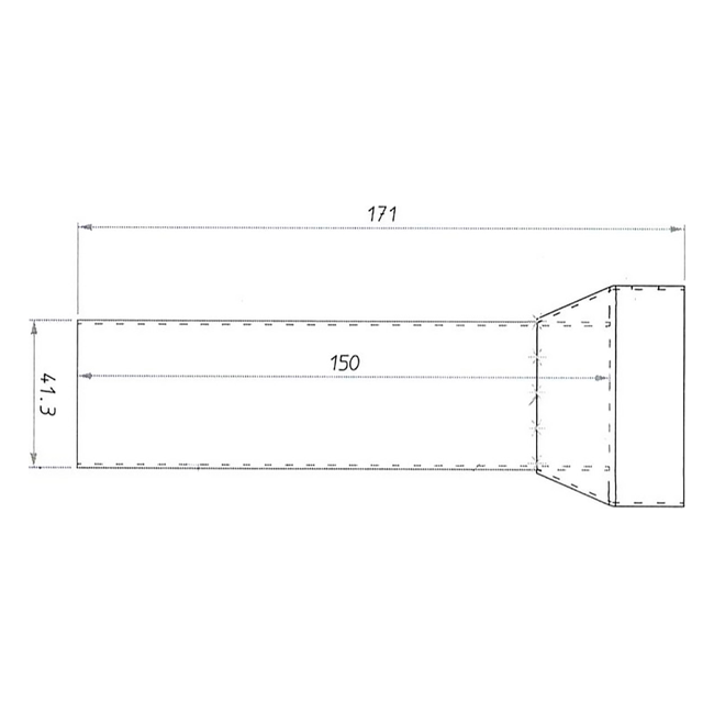 Spark Exhaust dB-Killer Rechteckig Universal 150 mm Open G9915
