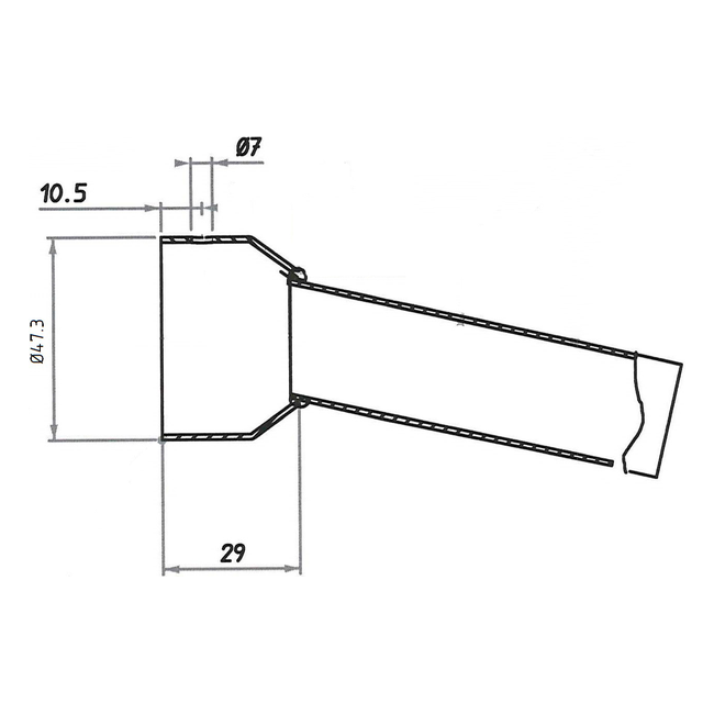 Spark Exhaust dB-Killer Universal GP-Style 32 mm 16° Open G9922