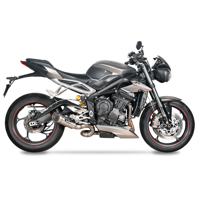 Spark Exhaust Halbkomplette Anlage Racing Satz Grid-O Titanium Triumph Street Triple 765 R/RS (17-26) GTR0501T