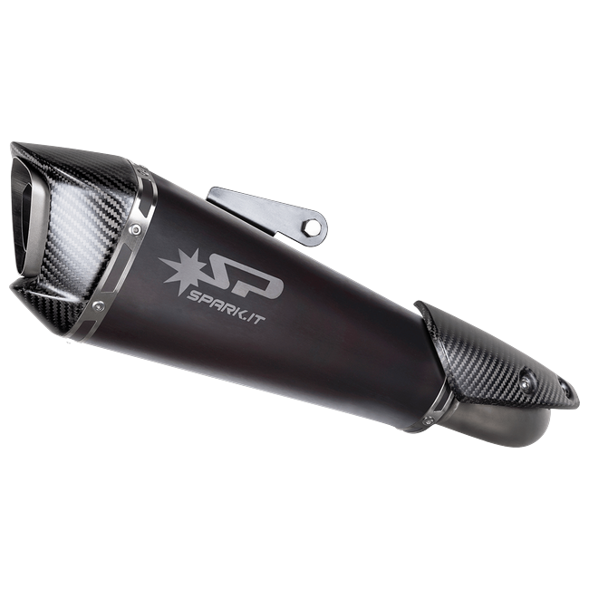 Spark Exhaust Slip-On Konix Evo Dark Euro 5+ Edelstahl KTM 990 RC R (25-26) GKT0121DOM