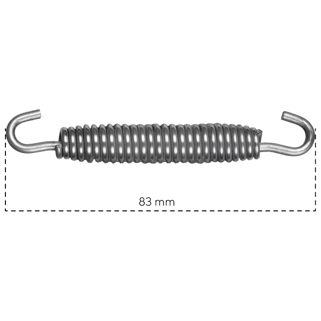Spark Exhaust Schelle Universal Spring 83 mm Without Rubber MOLLA01