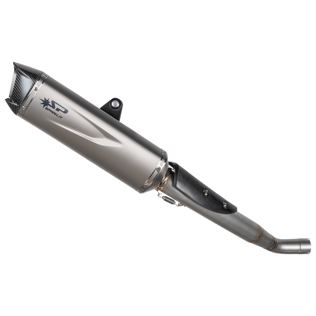 Spark Exhaust Halbkomplette Anlage Satz Force Evo 400 mm WSSP600 Replica Triumph Street Triple 765 R/RS (20-26) GTR0511T