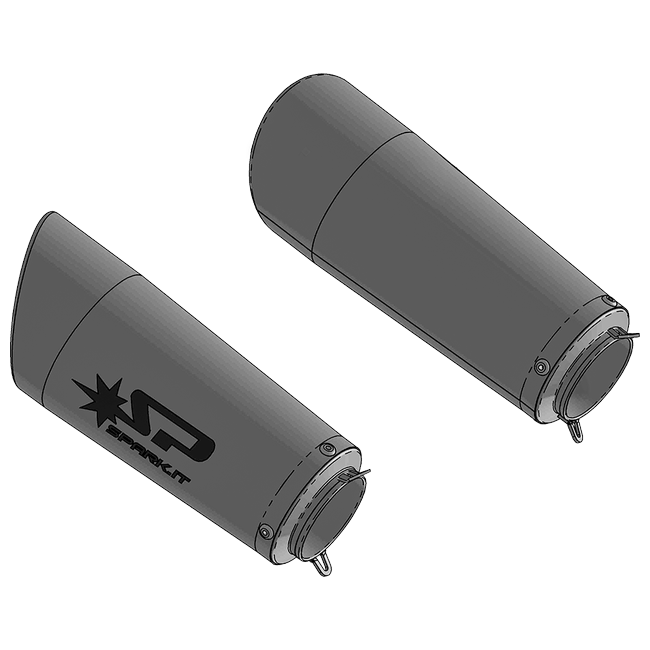 Spark Exhaust Schalldämpfer Paar Grid-O Ducati V4/V4 R/V4 S (18-24) GDU8839ST