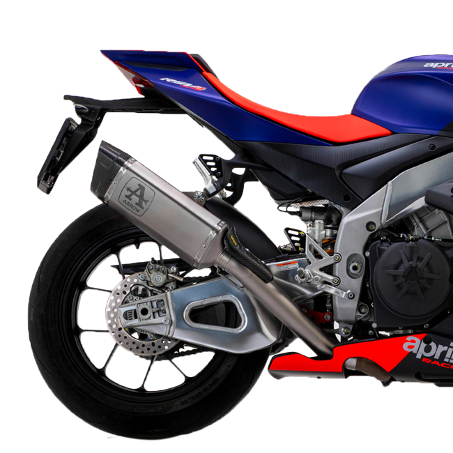 アロー スリップオンキット ピスタ ステンレススチール アプリリア RSV4 1100 ファクトリー (21-25) 71004PT 