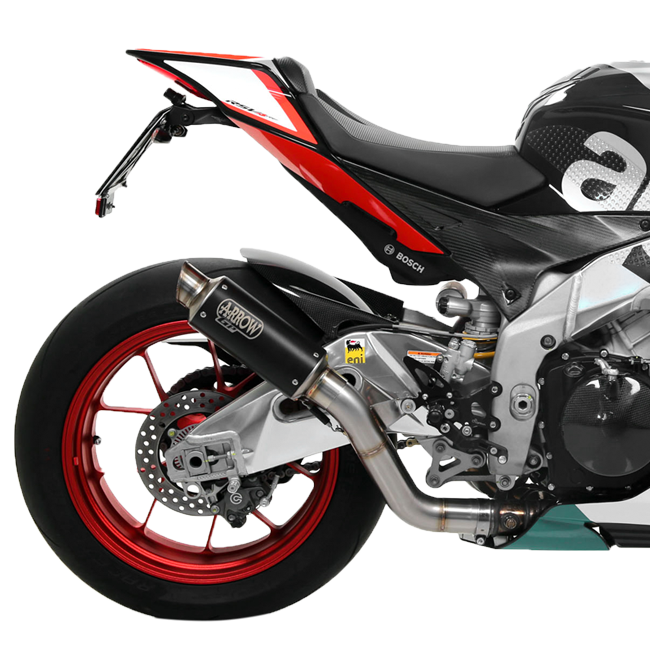 Arrow Slip-On Kit Dark GP2 Edelstahl Aprilia RSV4/RR/RF (17-18) 71542GPI
