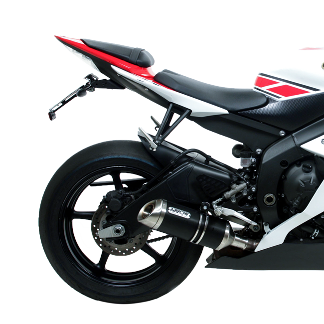 アロー スリップオン サイレンサー サンダー アルミ ダーク ヤマハ YZF-R6 RJ15 (08-16) 71699AKN 