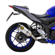 アロースリップオンサイレンサー サンダー アルミニウム ヤマハ YZF-R3 (21-25) 71831AK 