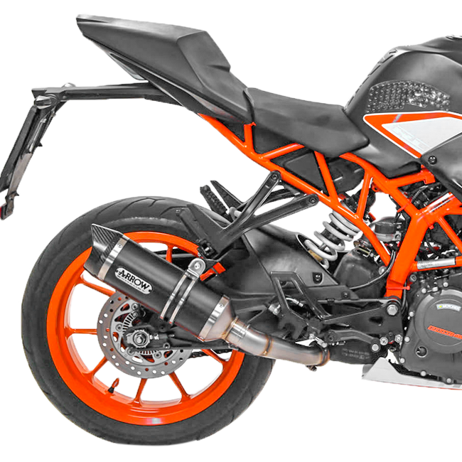 アロー スリップオン サイレンサー サンダー アルミ ダーク KTM RC 390 (17-20) 71860AKN 