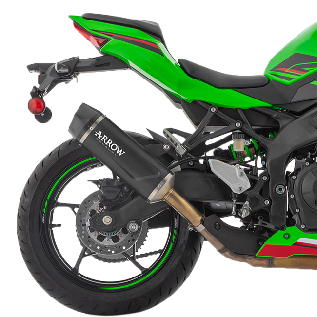 アロースリップオンインディレースアルミダークカワサキZX-4RR（23-25）71963AKN 