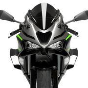 プイグウィングレットサイドスポイラー ダウンフォース カワサキ ZX-6 R (24-25) 