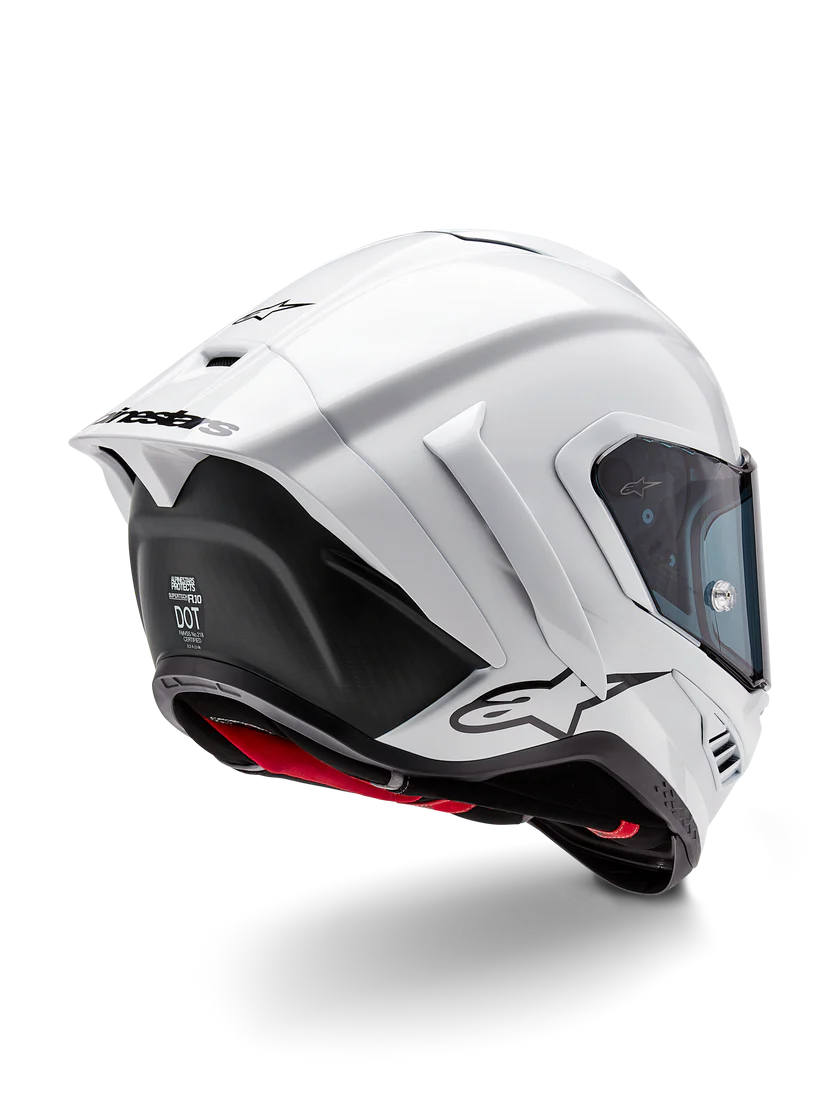 Alpinestars Supertech R10 Solid Helm Weiß Glanz 8200124-2170