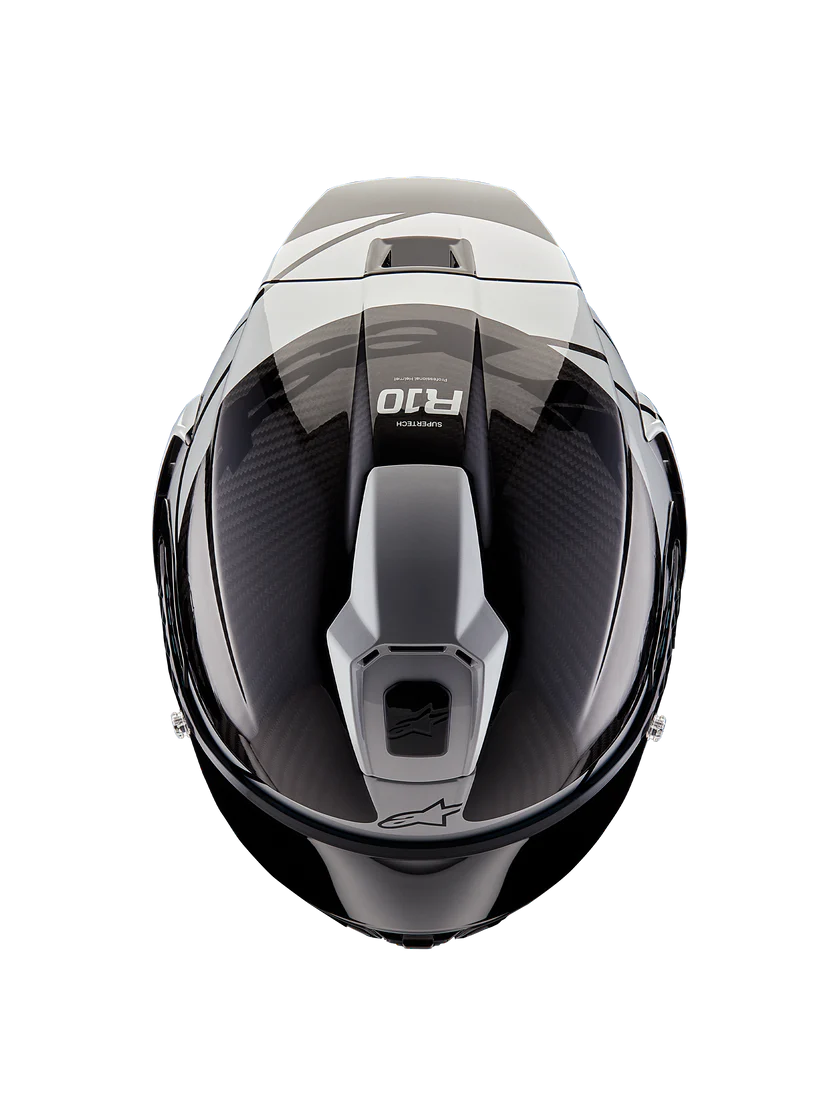 アルパインスターズ スーパーテック R10 エレメント ヘルメット カーボン カー ブラック シルバー 8200324-1368 