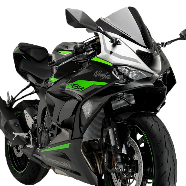 プイグウィングレットサイドスポイラー ダウンフォース カワサキ ZX-6 R (24-25) 