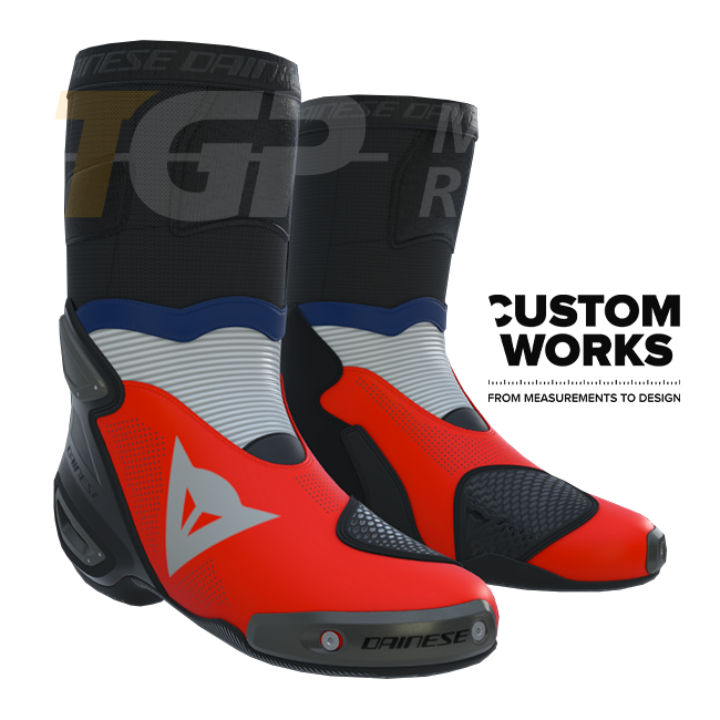 Dainese Axial 2 Air Racing und Straßen Motorradstiefel Herren | Francia Edition | Custom Works