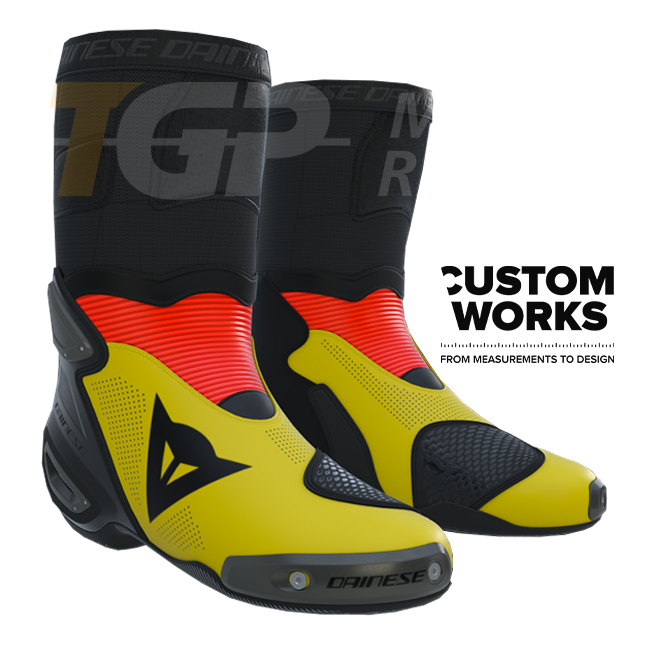 Dainese Axial 2 Air Racing und Straßen Motorradstiefel Herren | Germania Edition | Custom Works