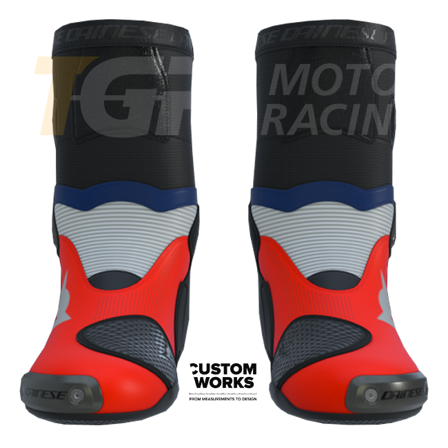 Dainese Axial 2 Air Racing und Straßen Motorradstiefel Herren | Francia Edition | Custom Works