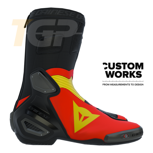 Dainese Axial 2 Racing und Straßen Motorradstiefel Herren | Spagna Edition | Custom Works