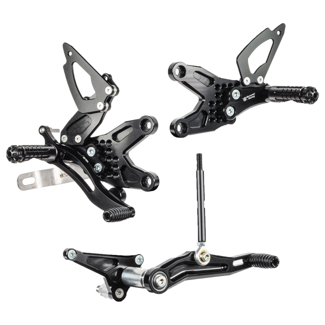 ボナミチレーシング フットレストシステム BMW S1000RR と HP4 K46 (09-14) B001/R 