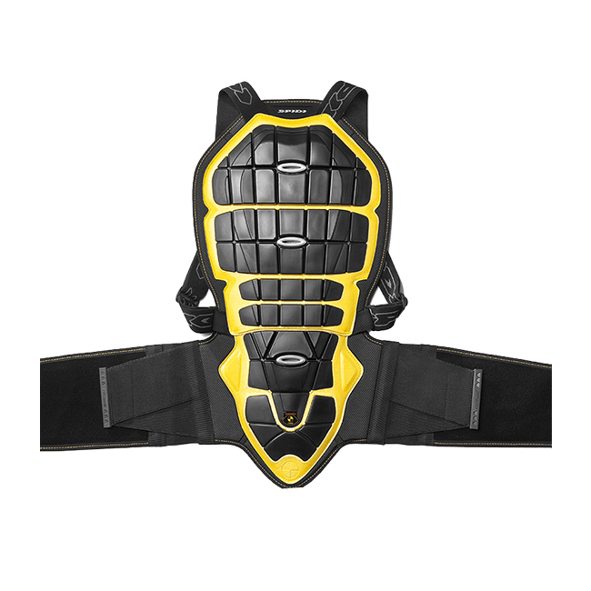 スピディ バック ウォリアー 背中プロテクター | 女性用 | ブラック/イエロー 