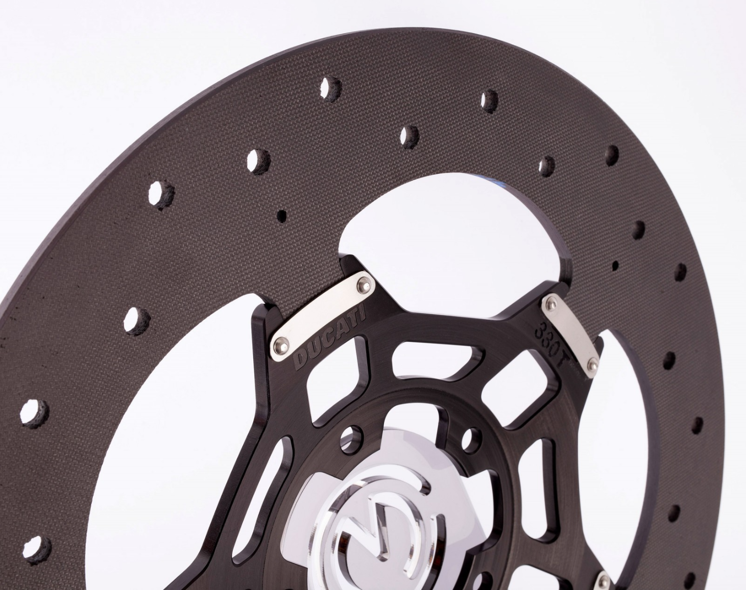 SICOMカーボンセラミック ブレーキディスクローター GPスタイル SSP 330x6mmキット デュカティ パニガーレ V4/S/R (18-24) 