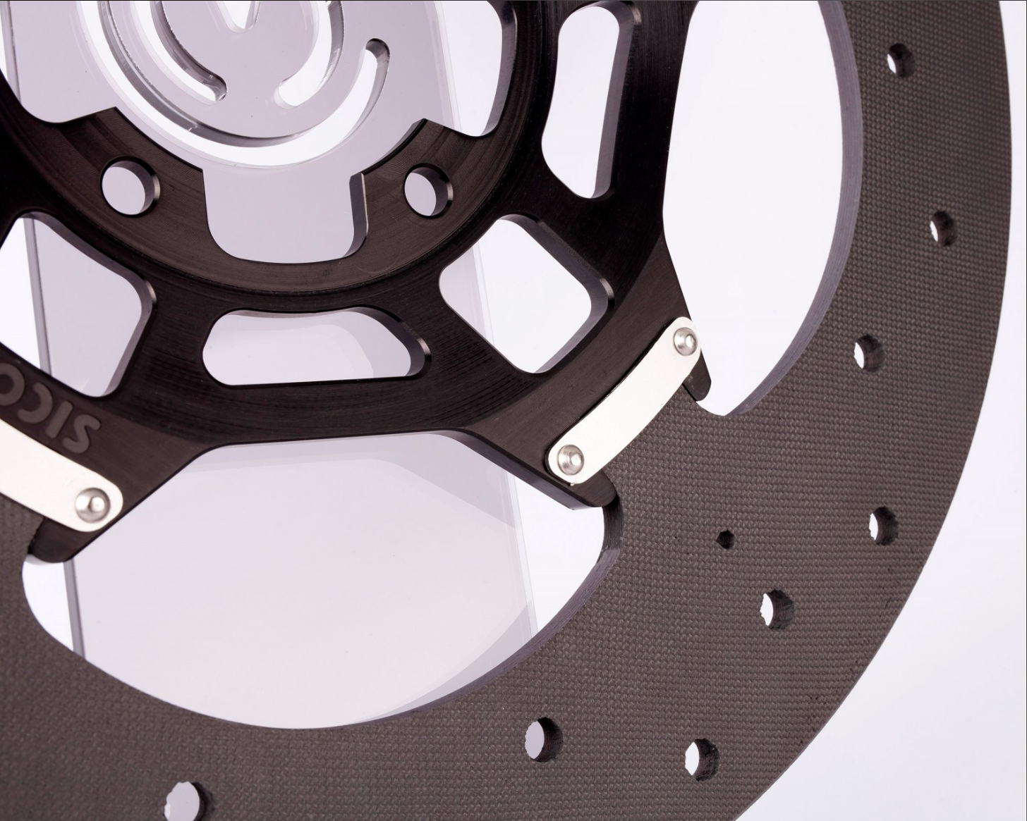 SICOMカーボンセラミック ブレーキディスクローター GPスタイル SSP 330x6mmキット デュカティ パニガーレ V4/S/R (18-24) 