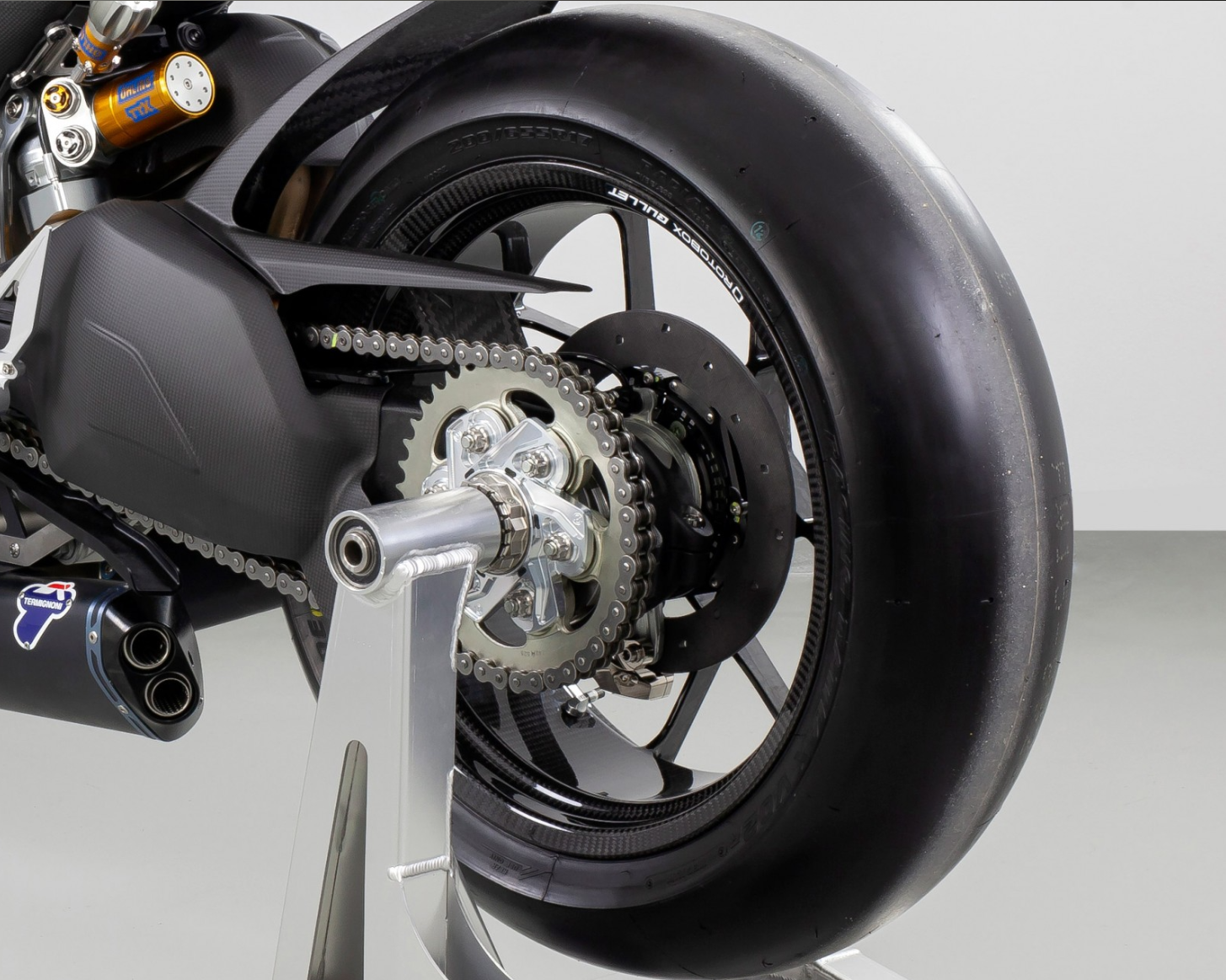 SICOMカーボンセラミックリアホイール-ブレーキディスクローター T-Drive 245x6mmキット ドゥカティ パニガーレ V2 955 (20-24) 