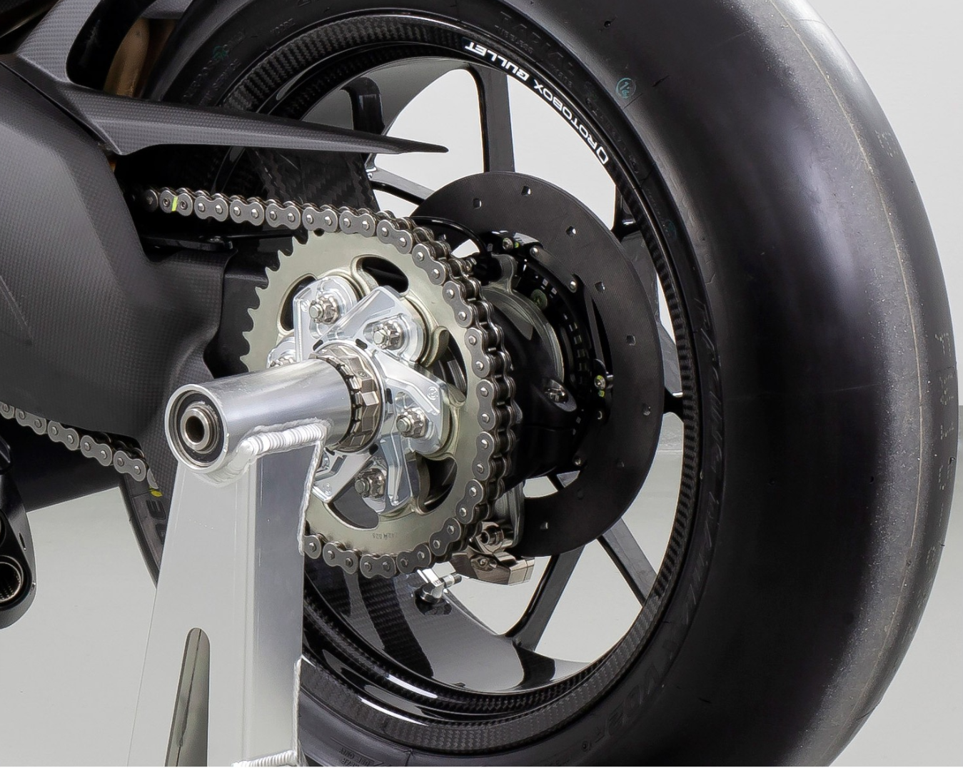 SICOM カーボンセラミックリアホイール-ブレーキディスクローター T-ドライブ 245x6mm キット ドゥカティ パニガーレ V4/S/R (18-24) 