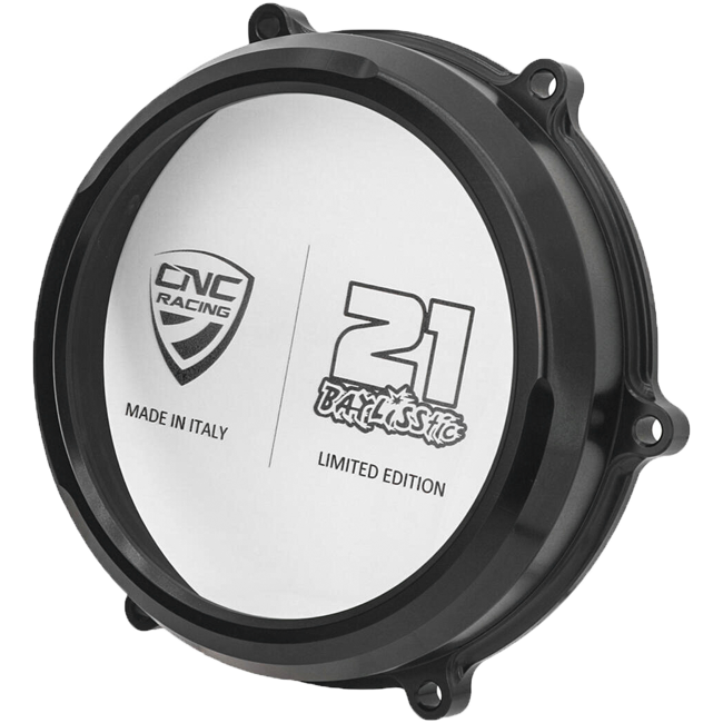 トロイ・ベイリス リミテッドエディション CNCレーシング ダカール パニガーレ V4/S (2025) CA210TB 用の透明クラッチカバー 