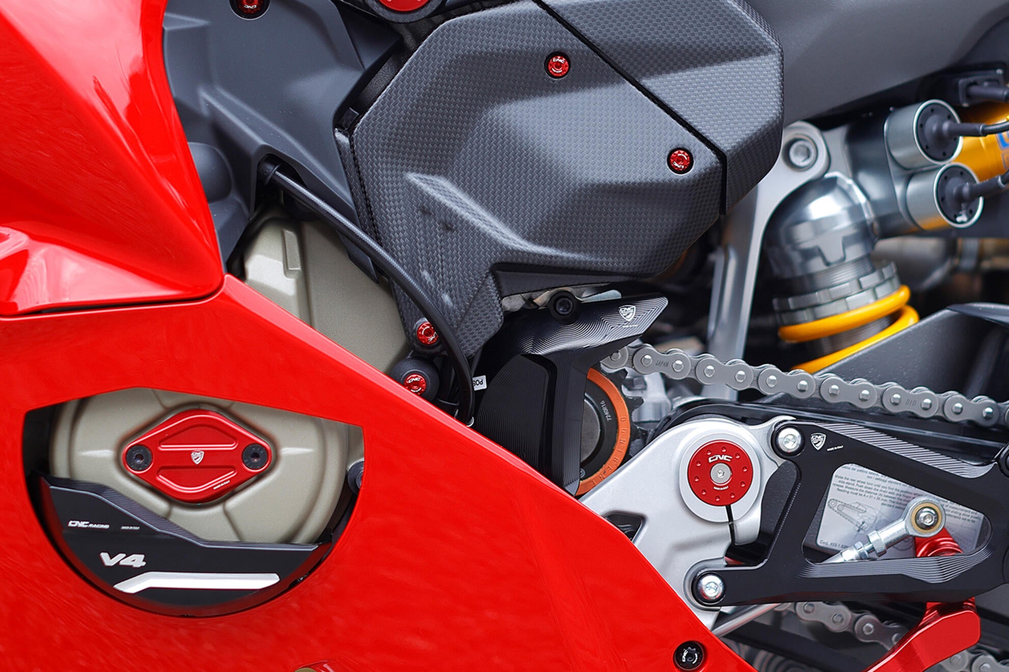 アルミニウムCNCレーシングスプロケットカバー Ducati Panigale V4/S (2025) CP178 