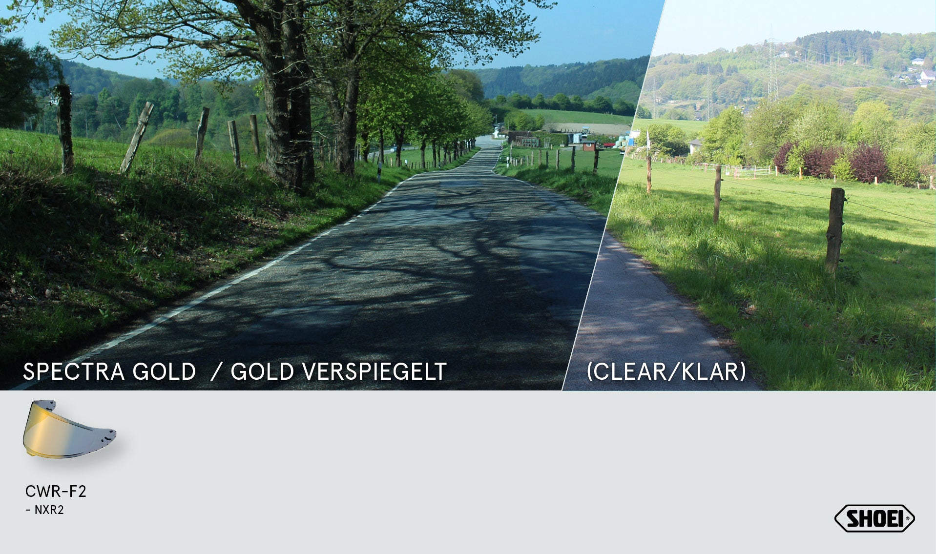 ショウエイ バイザー X-SPR PRO (CWR-F2PN) ゴールド ミラー 